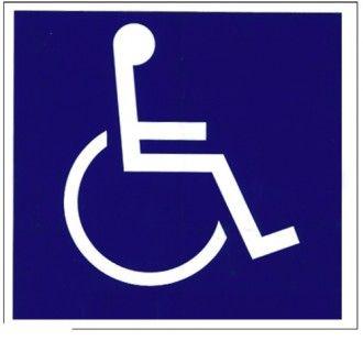 Wheelchair Logo - Reflective Wheelchair Logo Safety Stickerwheelchair.ca