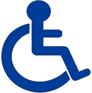 Wheelchair Logo - X Disabled Logo Stickers Wheelchair, Mobility, Disability External