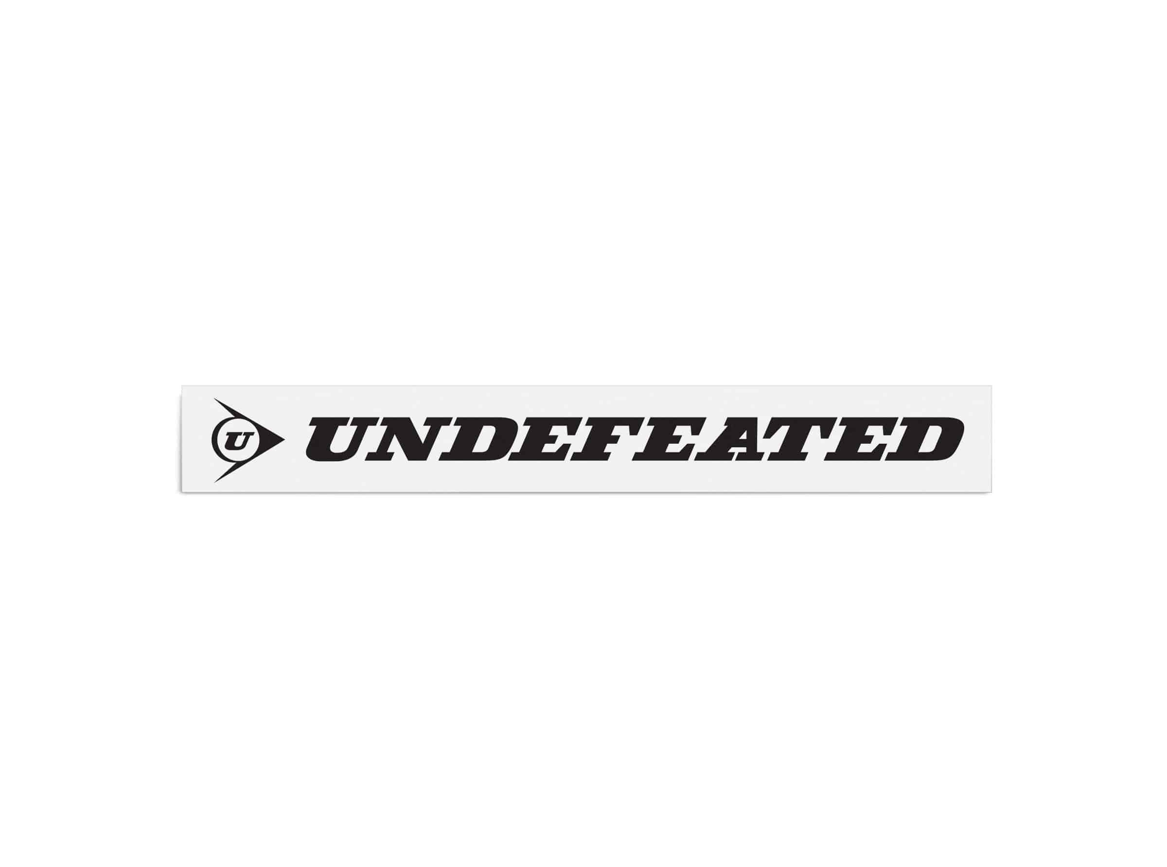 Undefeated Black Logo - UNDEFEATED ACE STICKER