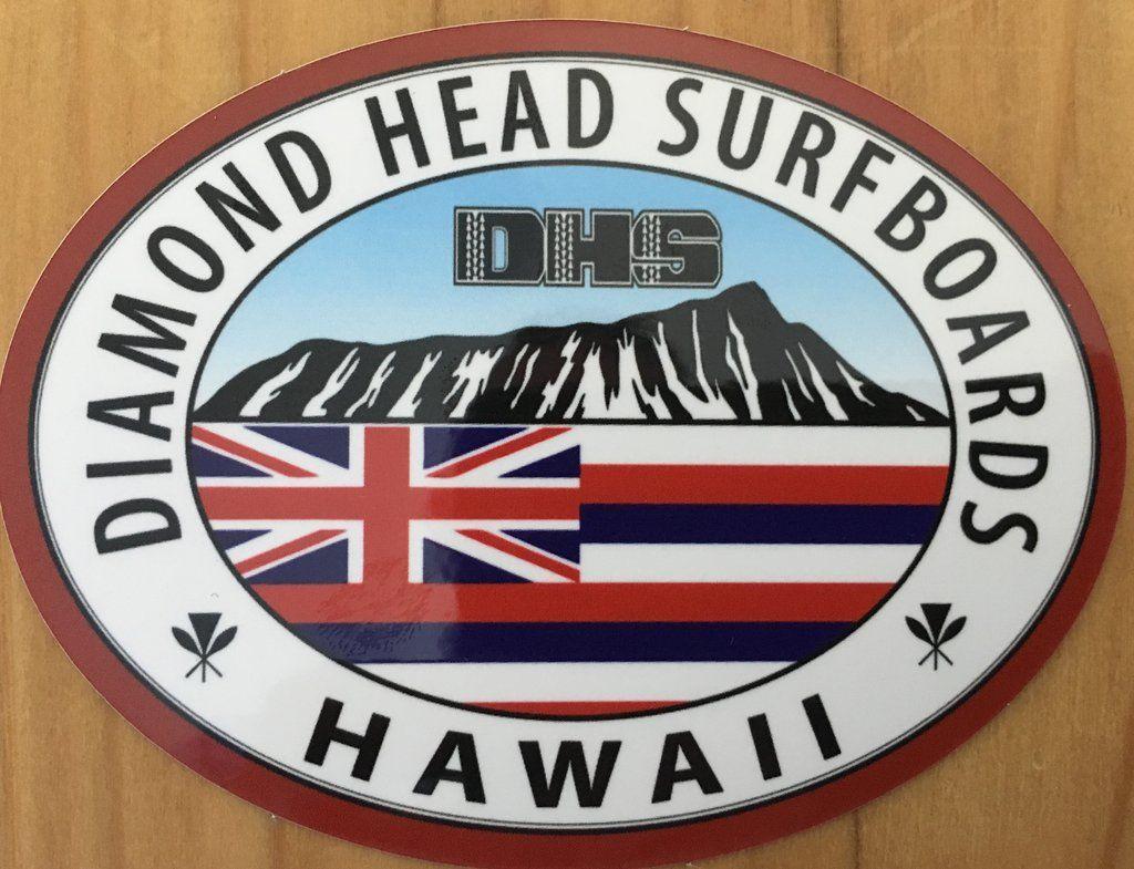 DHS Logo - DHS Logo Stickers, Diamond Head Surf Stickers – Diamond Head Surf Hawaii