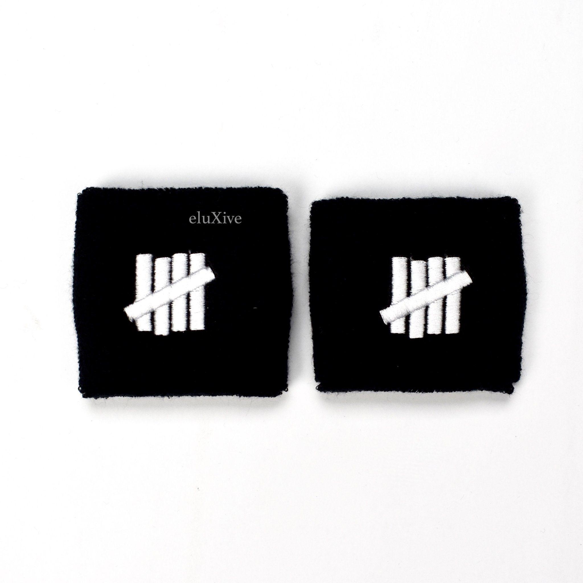 Undefeated Black Logo - Nike x Undefeated - Black Logo Embroidered Terry Knit Wristbands ...