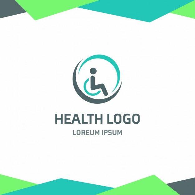 Wheelchair Logo - Health logo with a person in a wheelchair Vector