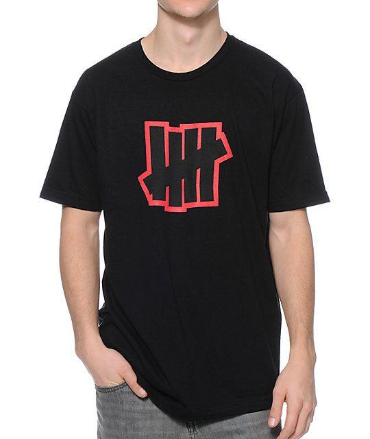 Undefeated Black Logo - Undefeated Double 5 Strike Black T-Shirt | Zumiez