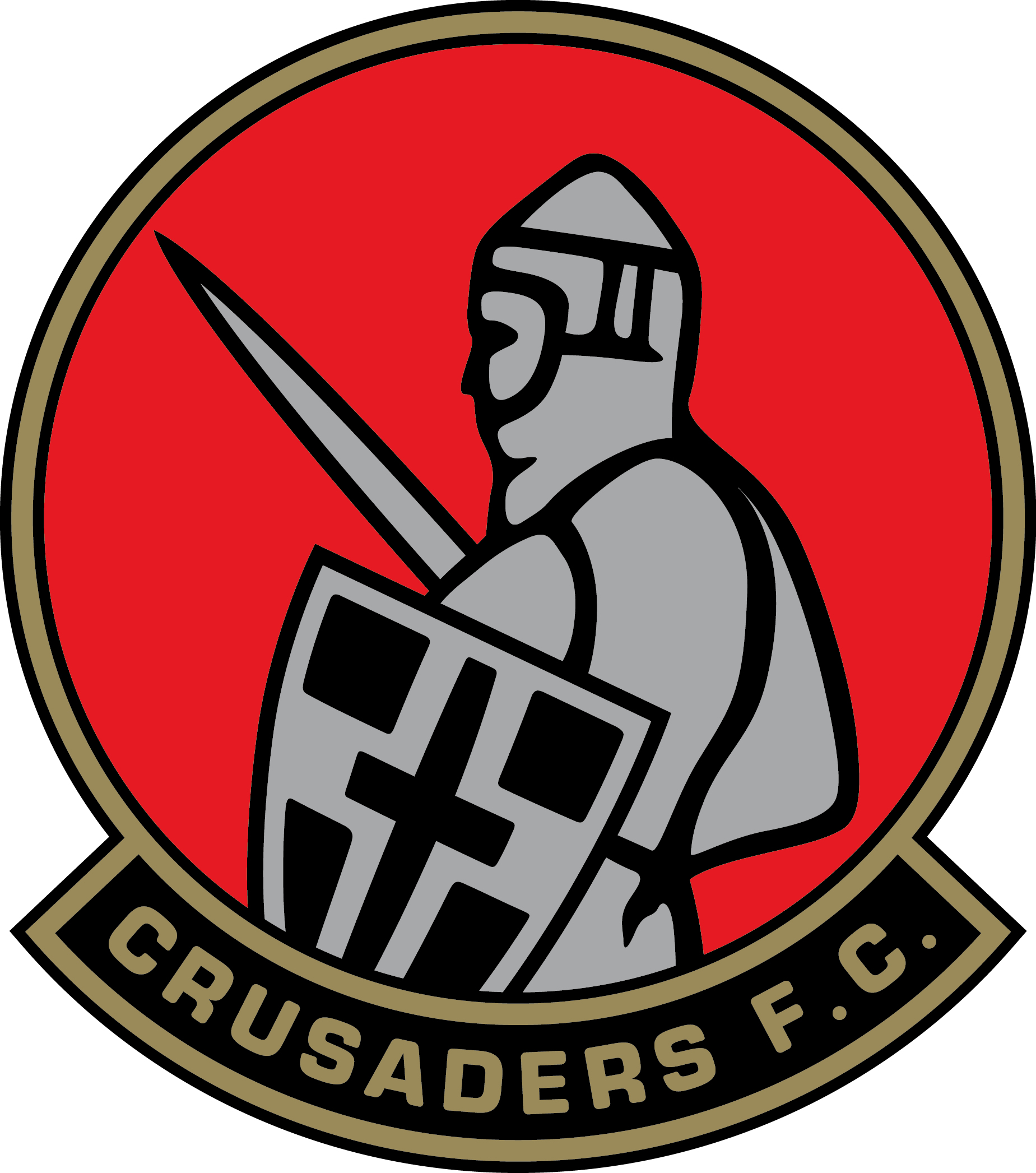 Crusaders Soccer Logo - FC Crusaders Belfast. Football Logo. British football, Football