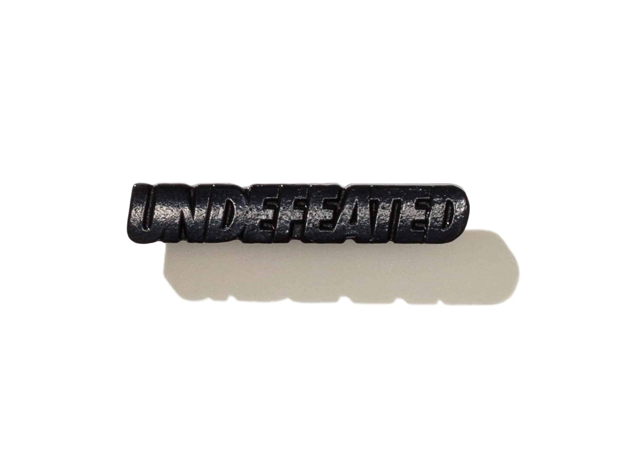 Undefeated Black Logo - UNDEFEATED MATTE LOGO PIN - BLACK | Undefeated