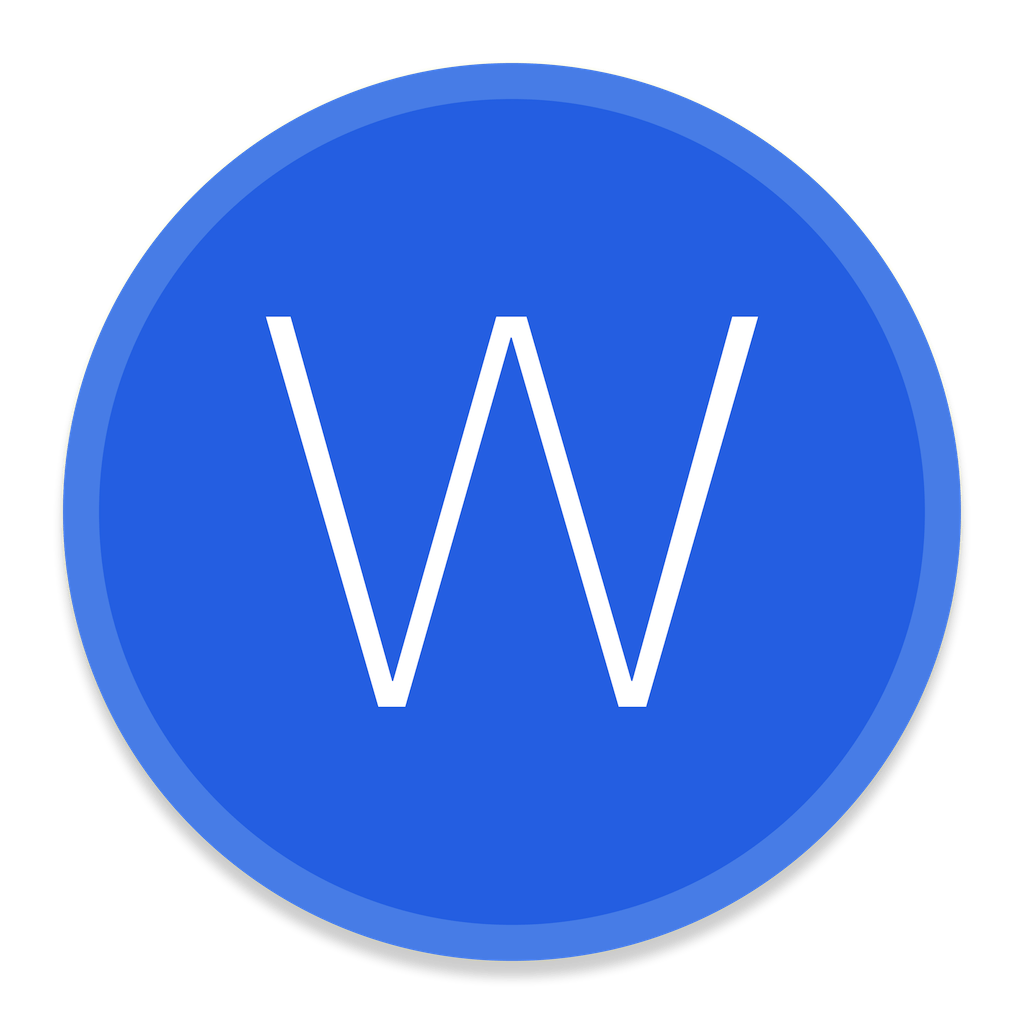 Microsoft Word App Logo - Microsoft Office Word Icon. Button UI Microsoft Office Apps Iconet