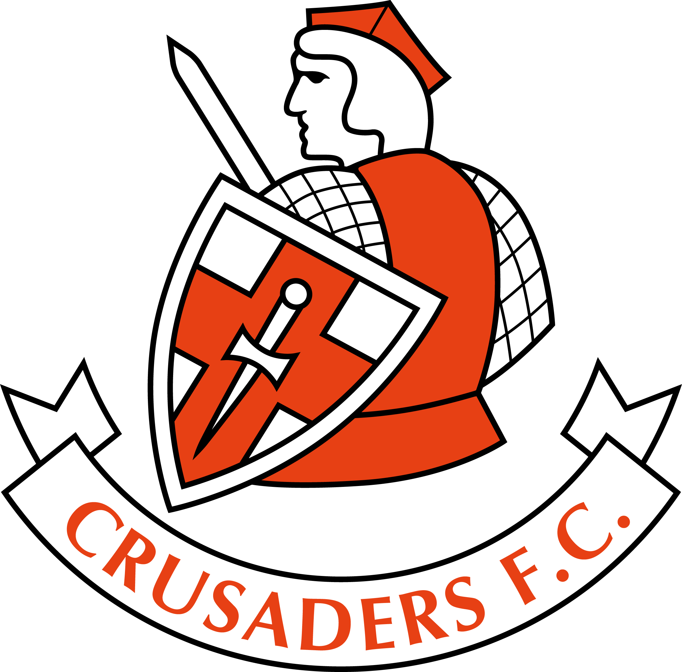 Crusaders Soccer Logo - Lion & bat shield kingdom baseball banner black and white library