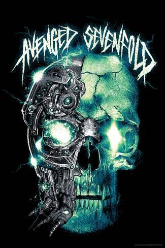 Avenged Sevenfold Skull Logo - Avenged Sevenfold - Two Faced Skull