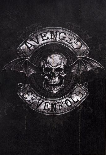 Avenged Sevenfold Skull Logo - Plaque Murale AVENGED SEVENFOLD - Vintage Logo - Rock A Gogo