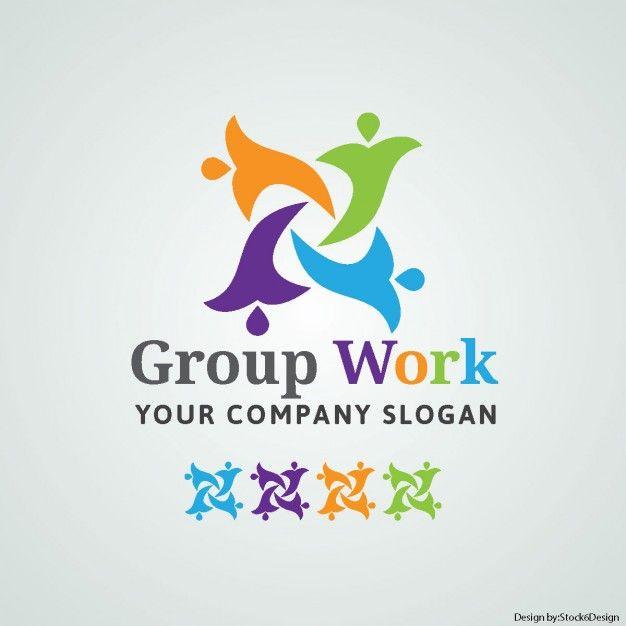 Group Company Logo - Group work logo Vector | Free Download