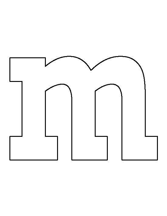 White mm Logo - Printable Patterns at PatternUniverse.com