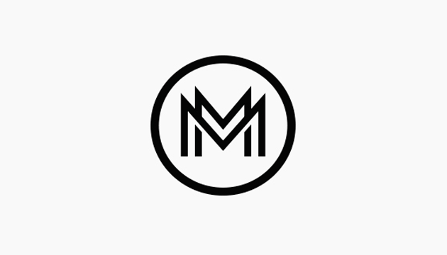 White mm Logo - MM logo