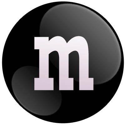 White mm Logo - Black M&Ms Candy - 5lb