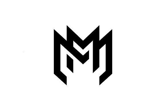 White mm Logo - Letter MM Monogram Logo Template Logo Templates Creative Market