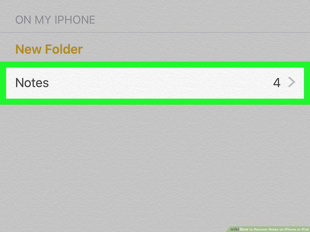iPhone Notes Logo - How to Recover Notes on iPhone or iPad: 6 Steps (with Pictures)