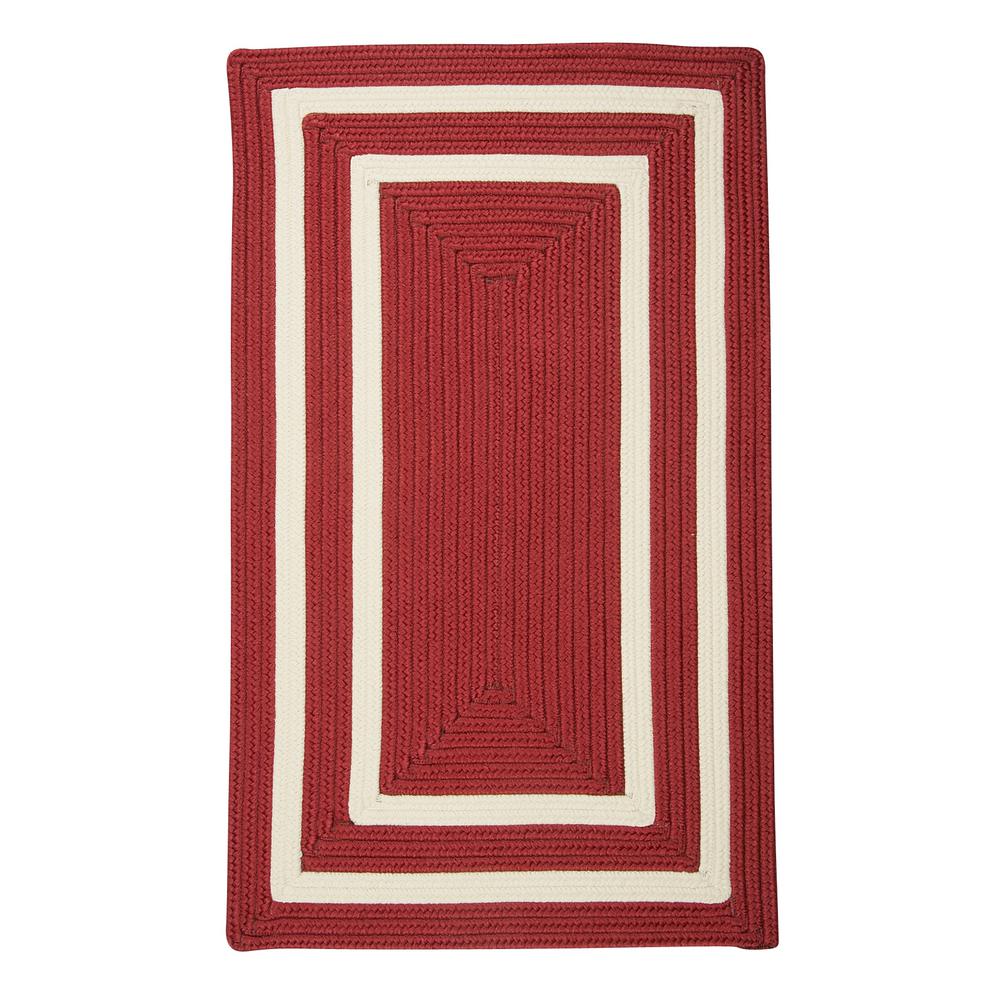 Red and White Internet Logo - Home Decorators Collection Griffin Border Red White 8 Ft. X 11 Ft