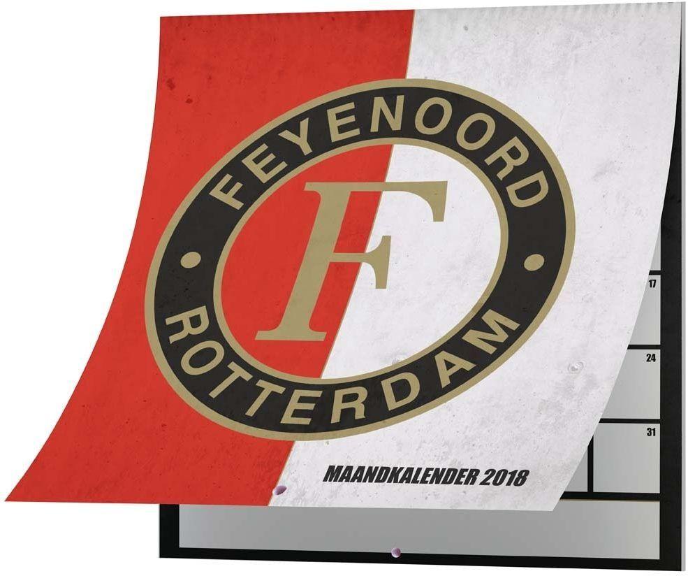 Red and White Internet Logo - Feyenoord monthly calendar 2018 30 x 30 cm red / white - Internet ...
