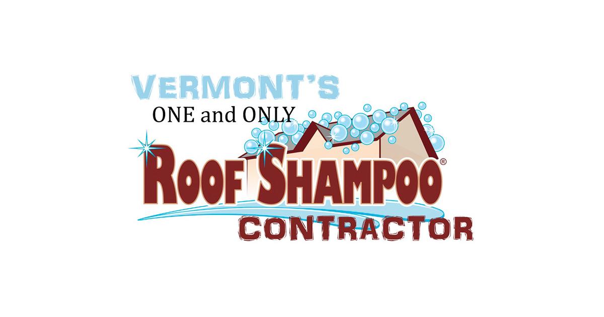 Roof Shampoo Logo - Roof Cleaning Company. VT Roof Cleaners Shampoo® Vermont