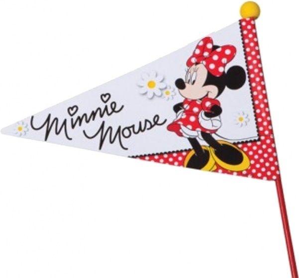 Red and White Internet Logo - Widek bicycle flag with red stick Minnie Mouse shareable red / white