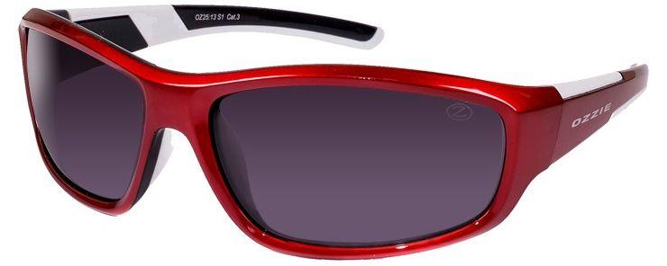 Red and White Internet Logo - Ozzie sport sunglasses unisex red / white - Internet-Eyewear