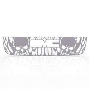 Flame GMC Logo - Grille Insert Guard Skull Flame Brushed Stainless fits: 03-06 GMC ...