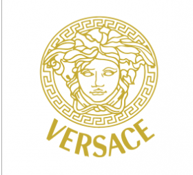 Versace Gold Logo - Gold Foil Versace logo iron on transfers 8inches Gold Foil Versace