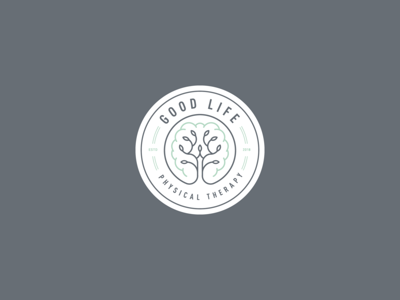 Circle Therapy Logo - Good Life Physical Therapy Sticker by Mark Gerlach | Dribbble | Dribbble