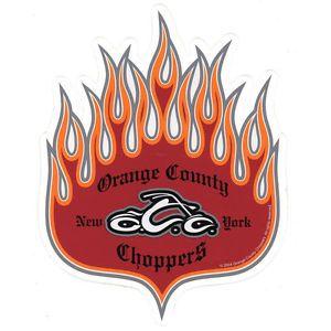 Flame GMC Logo - Orange County Choppers OCC Flame Vinyl Decal Sticker 6.5 inch