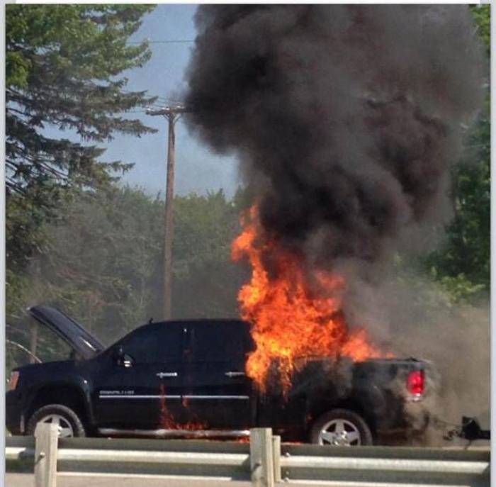 Flame GMC Logo - GM truck owners fired up as flames consume their vehicles