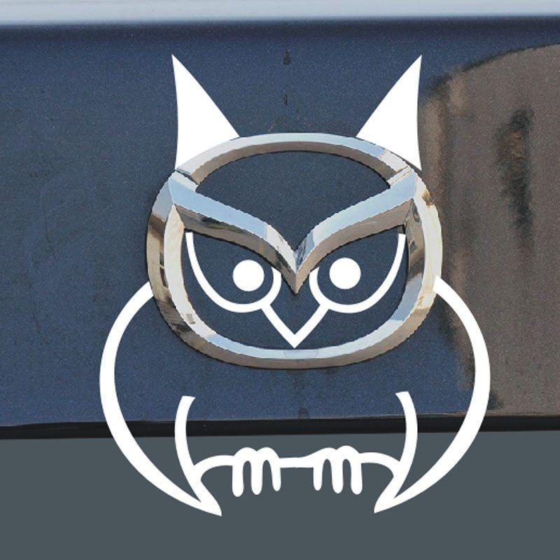 Funny Mazda Logo - Funny Owl car styling Car sticker For MAZDA logo CX 5 CX5 CX 7 MAZDA ...