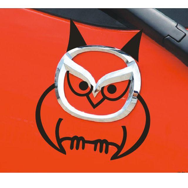 Funny Mazda Logo - Funny Owl car styling toy sticker For MAZDA logo CX 5 CX5 CX 7 MAZDA ...