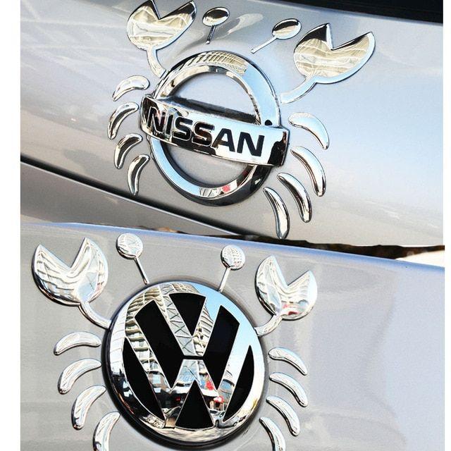 Funny Mazda Logo - Funny Crab Car 3D Rear Body Logo Sticker VW Emblem logo Silver for ...