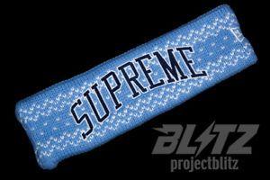 Light Blue Supreme Logo - supreme new era arc logo headband light blue fw17 2017 christmas