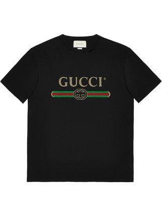Fake Gucci Logo - Gucci Fake logo cotton T shirt SS19 - Fast AU Delivery