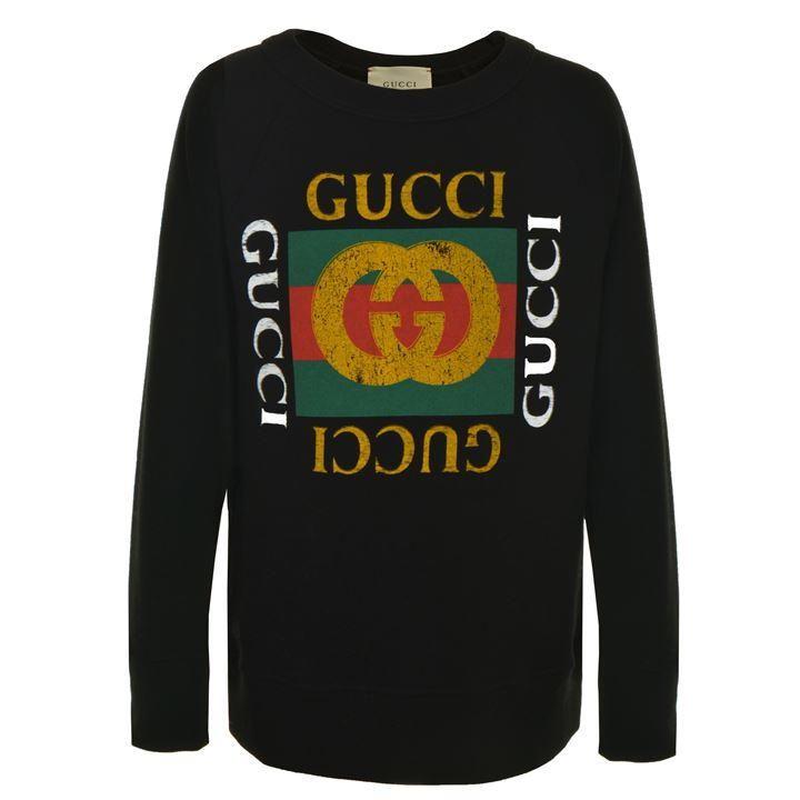 Fake Gucci Logo - Gucci | Children Girls Fake Logo Sweatshirt