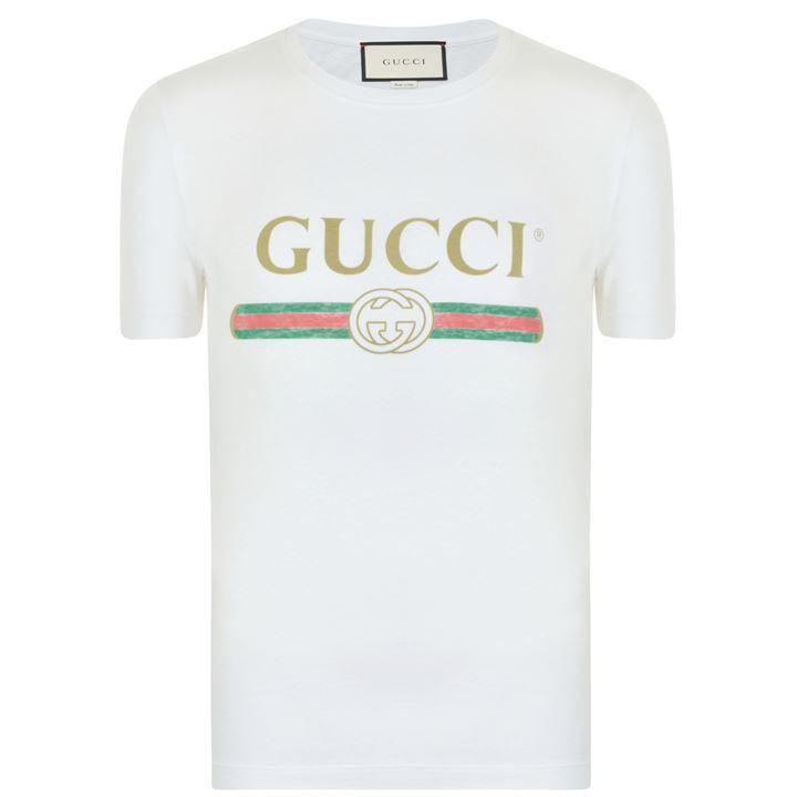 Fake Gucci Logo - Gucci | Distressed Logo T Shirt
