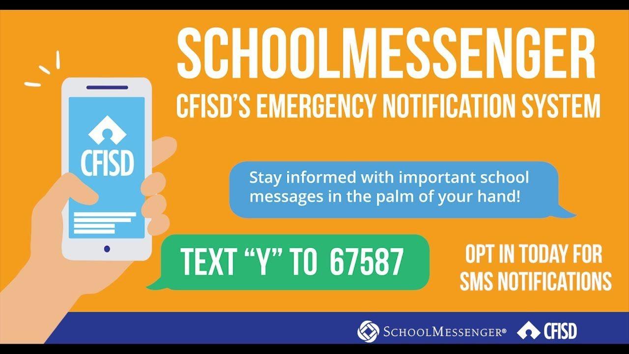 School Messenger Logo - CFISDsafety Spotlight : School Messenger Opt In - YouTube