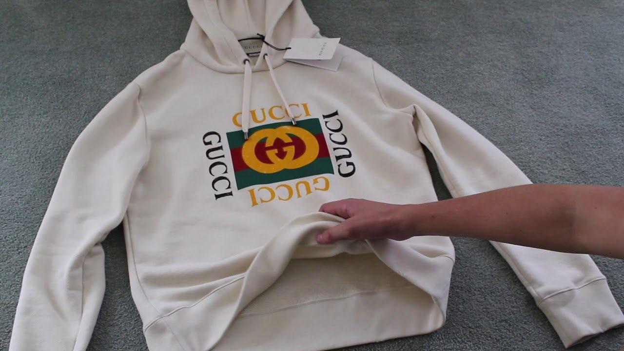 Fake Gucci Logo - Gucci Vintage Logo Hoodie Review/ Unboxing