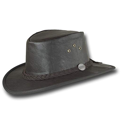 Hats with Kangaroo Logo - Barmah Hats Bomber Kangaroo Leather Hat 1018 at Amazon Men's