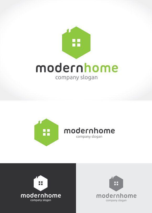 Modern Home Logo - Modern Home ~ Logo Templates ~ Creative Market