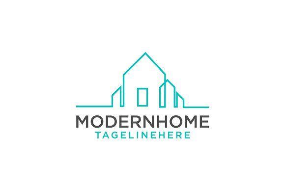 Modern Home Logo - Modern Home ~ Logo Templates ~ Creative Market