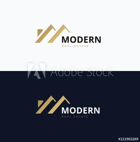 Modern Home Logo - Modern Home Real estate logo - Buy this stock vector and explore ...