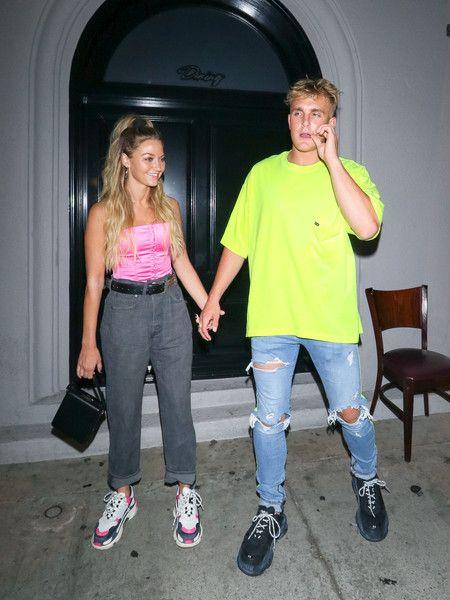 Erica and Jake Paul Logo - Erika Costell Photos - Jake Paul Outside Craig's Restaurant In West ...