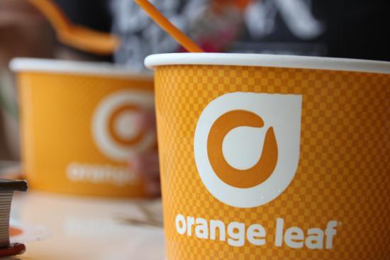 Orange Leaf America Frozen Logo - Orange Leaf America's Frozen Yogurt, Fayetteville - Restaurant ...