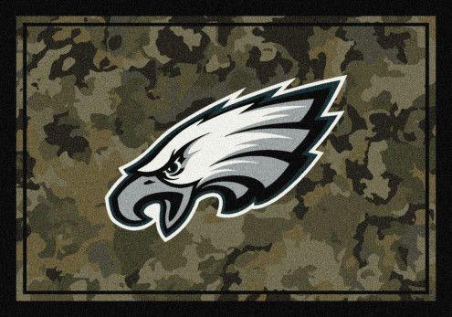 Philadelphia Eagles Camo Logo - Philadelphia Eagles NFL Team Camo Area Rug