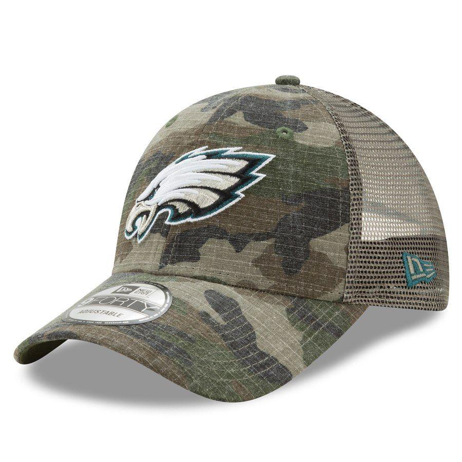 Philadelphia Eagles Camo Logo - New Era Philadelphia Eagles Camo Woodland Trucker Duel 9FORTY ...