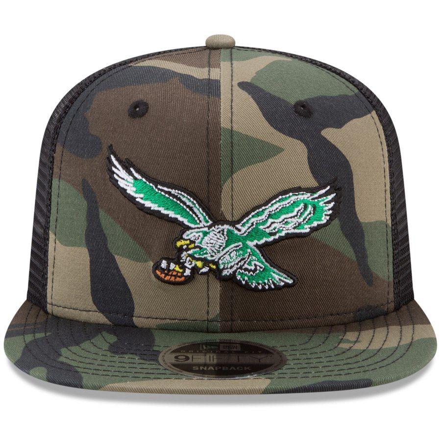 Philadelphia Eagles Camo Logo - Men's Philadelphia Eagles New Era Woodland Camo/Black Throwback Logo ...