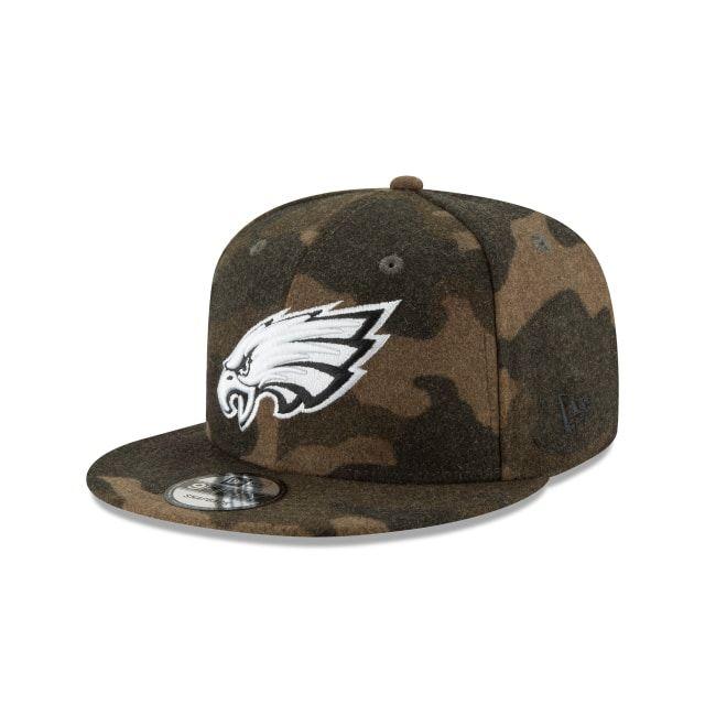 Philadelphia Eagles Camo Logo - PHILADELPHIA EAGLES NFL CAMO MELTON 9FIFTY SNAPBACK