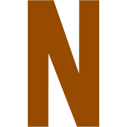 Brown Letter N Logo - Brown letter n icon - Free brown letter icons