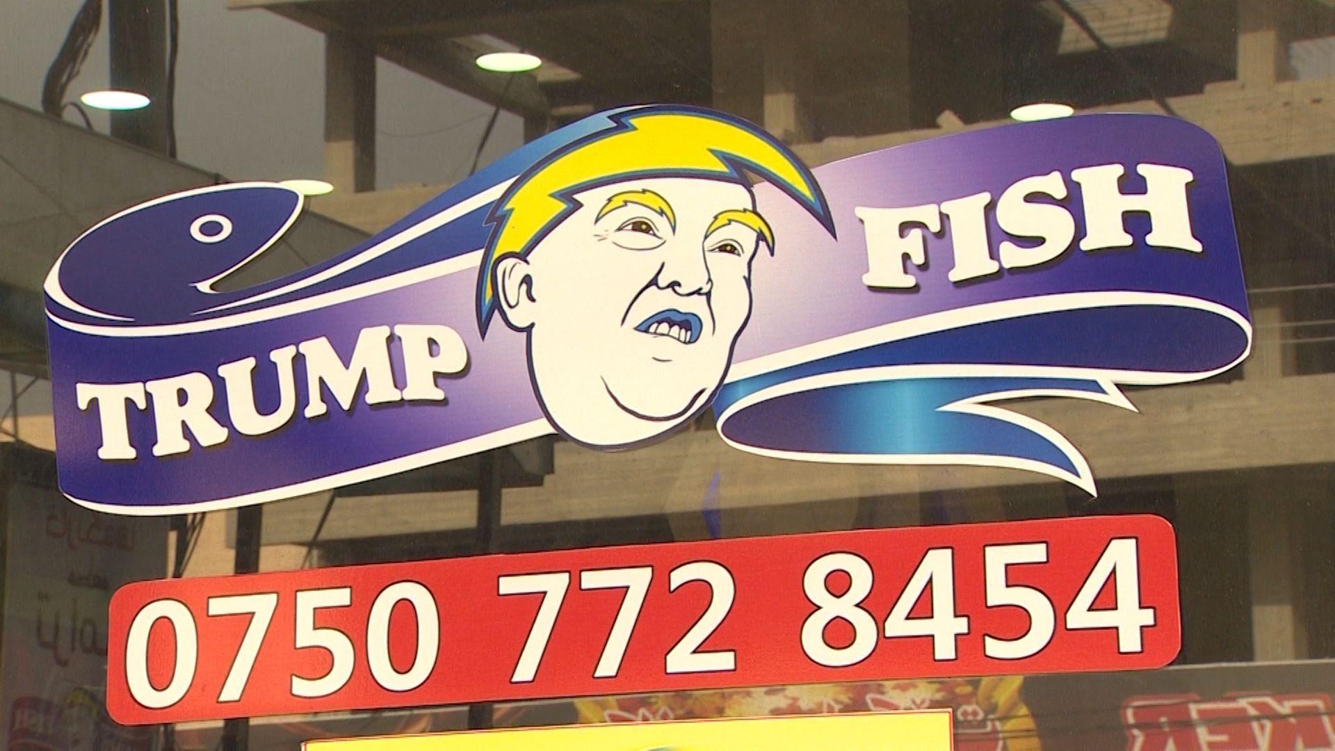 Lightning Bolt Restaurant Logo - Donald Trump Themed Restaurant Opens In Iraqi Kurdistan